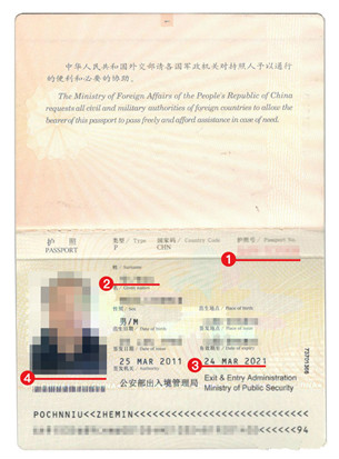 芬兰签证材料护照模板
